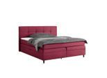Boxspringbett Miami In Weinrot Ca. 180x200cm 180/200 cm Weinrot