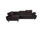 Ecksofa Molina Mini Graphitfarben Webstoff Graphitfarben