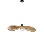 Hängeleuchte Bli In Schwarz/natur Max. 25 Watt 58/58/120 cm
