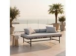 Gartenliege "norah", Inkl. Auflage/kissen, Outdoorgewebe Grau