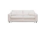 Schlafsofa Agneta In Beige Mit Bettfunktion Beige Metall, Textil