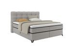 Boxspringbett Carmen C Grau Ca. 160x200cm 160/200 cm Grau