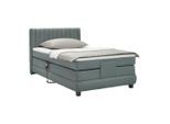 Boxspringbett Dixon Dunkelgrau Ca. 100x200cm 100/200 cm Dunkelgrau