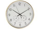 Wanduhr Aluminium Goldfarben Ø Ca. 38cm Goldfarben