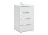 Nachtkästchen Cuatro Weiss 46/79/42 cm Weiss