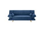 Schlafsofa Blau, "funky" Blau Textil