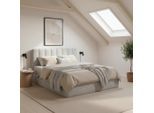 Boxbett Mala Ca. 180x200 Cm Hellgrau Mit Topper 180/200 cm Hellgrau
