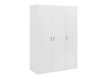 Kleiderschrank Joe Weiss 121/177/51 cm Weiss