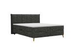 Boxbett Veloria Schwarz Ca. 160x200cm 160/200 cm Schwarz