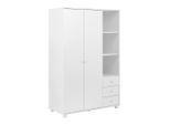 Drehtürenschrank In Weiss "milo" 115/176/55 cm Weiss