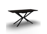 Ausziehtisch Aki Metall, Holzwerkstoff 140-180/80/76 cm