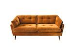 2-sitzer-sofa Japan In Gelb Mikrofaser Gelb