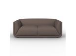 Sofa Hevi Samt Mokka Holz, Textil Mokka