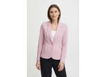 Kurzblazer FREEQUENT "FQNANNI-JA", Damen, Gr. M (38), grün (lila sachet), Web, Obermaterial: 73% Polyester, 24% Viskose, 3% Elasthan, unifarben, schmal taillenlang, tiefer V-Ausschnitt, runde 3-Knopf-Manschette mit Knöpfen, Blazer Kurzblazer, mit Knopfverschluss