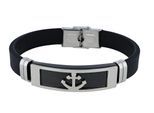 Armband ADELIA´S "Unisex Armband aus Silikon 17 cm", schwarz, Armbänder, Damen, 17cm, Synthetik, Armband, Zum Verschenken – passend für viele Anlässe