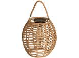 Außen-Tischleuchte LUXFORM "Solar-Tischlampe - Tortoli - LED - 15 Lumen", beige (natural rope), 1 Stk., Leuchten, Solarbetrieben