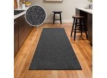 Teppich SANAT "Lora Plus, auch als Läufer", grau, B:60cm H:5mm L:110cm, Kunstfaser, Teppiche, Teppich, Kurzflor, uni, gekettelt, Wohnzimmer, Kinderzimmer