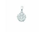 Kettenanhänger ADELIA´S "Anhänger 925 Silber mit Zirkonia – Silberanhänger", silber, Schmuckanhänger, Damen, mit Zirkonia, Silber 925 (Sterlingsilber), Kettenanhänger, Silberanhänger