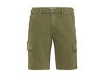 Cargojeans BLEND "Cargoshorts BHBlizzard", Herren, Gr. L, N-Gr, grün (olive night), Obermaterial: 74% Baumwolle CO. 24% Polyester PES. 2% Elasthan EL., Jeans