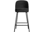 Livetastic , Schwarz , Metall, Textil , 50x89x55 cm , Esszimmer, Barmöbel, Barhocker