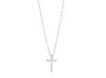 Kette mit Anhänger ADELIA´S "Unisex Edelstahl Halskette mit Anhänger Kreuz", silber (silber, kreuz), Halsketten, Damen, unbekannt, Edelstahl