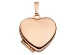 Medallionanhänger JOBO "Anhänger Medaillon Herz 18,3 mm", rosa (roségoldfarben), Schmuckanhänger, Damen, Silber 925 (Sterlingsilber), 925 Silber roségold vergoldet