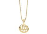 Kette mit Anhänger ADELIA´S "Damen Edelstahl Halskette mit Anhänger", gold, Halsketten, Damen, unbekannt, Edelstahl