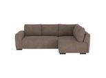 Mid.you , Dunkelgrau , Textil , seitenverkehrt montierbar, L-Form , 252x170 cm , Liegefunktion , Wohnzimmer, Sofas & Couches, Wohnlandschaften, Ecksofas