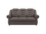 Livetastic , Braun , Textil , 196x102x101 cm , Made in EU , Hocker erhältlich, Rücken echt, Armteil links, Armteil rechts , Wohnzimmer, Sofas & Couches, Sofas, 3er Sofas