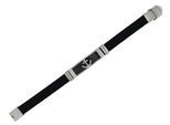 Armband ADELIA´S "Unisex Armband aus Silikon 19 cm", schwarz, Armbänder, Damen, 19cm, Synthetik, Armband, Ideal als Geschenk – dezent und elegant