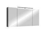 Mid.you , Holzwerkstoff , 9 Fächer , 120x60x15 cm , FSC MIX , Soft-Close-System , Badezimmer, Badezimmermöbel, Badezimmerschränke, Spiegelschränke