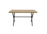 P & B , Schwarz, Eiche Artisan , Metall, Holzwerkstoff , Holzoptik , rechteckig , 76x90x140 cm ,