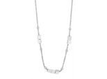 Kette mit Anhänger ADELIA´S "Damen Edelstahl Halskette mit Anhänger", silber, Halsketten, Damen, unbekannt, Edelstahl