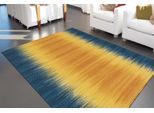Teppich ARTE ESPINA "Sunset 8070", bunt (gelb, blau), B:120cm H:12mm L:180cm, Wolle, Teppiche, Teppich, Handgemachter Wollteppich mit Wohlfühlcharakter