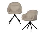 Livetastic , Sandfarben , Metall, Textil , 57x80x61 cm ,