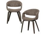Livetastic , Braun, Dunkelbraun , Textil, Holzwerkstoff , teilmassiv , 57x78x57 cm ,