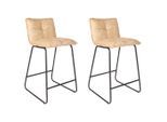 Mid.you , Beige , Metall , Vintage , 44x87x50 cm , Esszimmer, Barmöbel, Barhocker