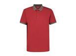 Poloshirt ICEPEAK "Icepeak Polo shirt Bexley", Herren, Gr. M, moosbeere, Stoff, 100% Polyester, normal, hoch geschlossener Ausschnitt, Shirts