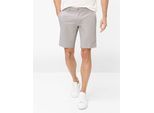 Bermudas BRAX "Style PHIL B", Herren, Gr. 42, Normalgrößen, grau, Web, 72% Baumwolle, 24% Polyester, 4% Elasthan, Hosen Bermudas