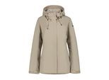 Outdoorjacke ICEPEAK "Icepeak Jacke Adenau", Damen, Gr. 36, kitt, Stoff, 100% Polyester, normal, Jacken Outdoorjacke
