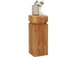 Linea Natura Beistelltisch, Eiche, Holz, Wildeiche, massiv, quadratisch, Säule, 30x80x30 cm, Stauraum, Wohnzimmer, Wohnzimmertische, Beistelltische