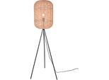 TRIO LEUCHTEN Stehlampe "Runa", beige (schwarz), 1, Ø 35cm H: 150cm, Leuchten, Stehlampe