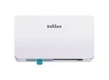 Satino Doppelrollen-Toilettenpapierspender, für bis zu 2 kleine oder mittelgrosse Toilettenpapierrollen, B 301 x T 159 x H 186 mm, ABS-Kunststoff, weiss