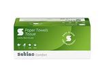 Satino Falthandtücher Comfort, 2-lagig, V-Falzung, mit Prägung, L 230 x B 250 mm, 100 % Recycling-Papier, hochweiss, 3200 Blatt