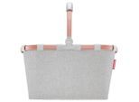 Reisenthel Einkaufskorb Carrybag frame twist sky rose, Grau, Roségold, Kunststoff, Textil, 22 L, rechteckig, 49x29x28 cm, Freizeit, Koffer & Taschen, Einkaufskörbe