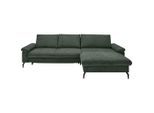 Venda Ecksofa, Olivgrün, Metall, 3-Sitzer, Füllung: Schaumstoff, L-Form, links montierbar, rechts montierbar, 302x180 cm, Stoffauswahl, Hocker erhältlich, Rücken echt, Armteil links, rechts, haustierfreundlicher Bezug, Wohnzimmer, Sofas & Couches, Wohnlandschaften, Ecksofas