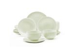 Seltmann Weiden Kombiservice Amina, Salbeigrün, Keramik, 16-teilig, 980 ml, Essen & Trinken, Geschirr, Geschirr-Sets, Kombiservice