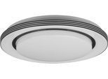 REALITY LEUCHTEN LED Deckenleuchte "Atria", schwarz (schwarz matt), 1, Ø 38cm H: 7,5cm, 1 Stk., Leuchten, Starlight Effekt, Fernbedienung, Lichtfarbe einstellbar dimmbar Memory, LED Deckenleuchte