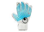 Torwarthandschuhe UHLSPORT "Torwarthandschuhe FM Cybertec Starter Soft Kids", Kinder, Gr. 5, weiß, cyberblau, schwarz, Obermaterial: 81% Gummi rubber. 13% Polyester PES. 6% Nylon NY., Handschuhe Torwarthandschuhe