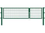 Zaundoppeltür ALBERTS "Flexo", grün, B:300cm H:80cm, Stahl, Tore, Zaundoppeltür, in verschiedenen Abmessungen